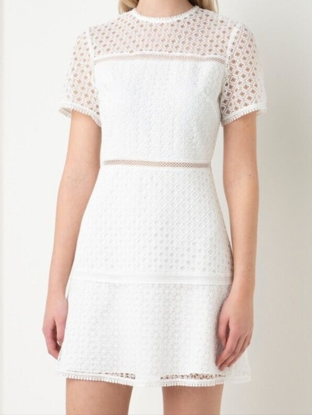 Ted Baker Women's Dress White Lace 0 Bridal Shower Graduation Romantic NWT $298